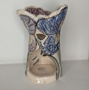 Vintage Heather Goldminc Iris Tealight Candle Holder